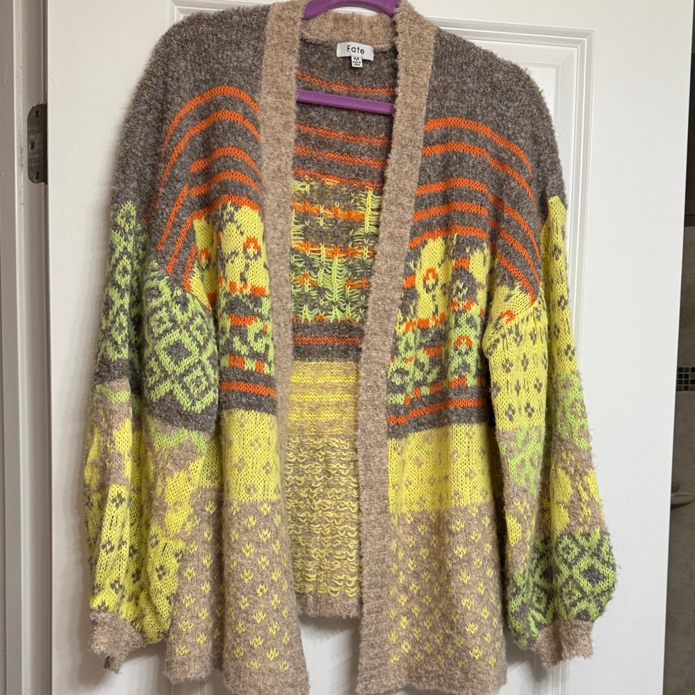 Fate multi color cardigan